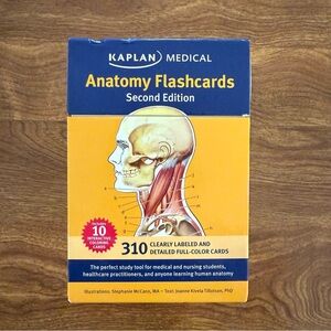 Kaplan Medical Anatomy Flashcards Nursing NCLEX RN Student Study Review